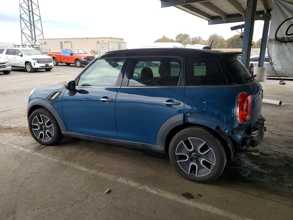 2011 Mini Cooper VIN WMWZC3C57BWL80362 COPART salvage auction — REAR END, Ca - Salvage Certificate, sold $725 on 2026-08-06 (photo 2)