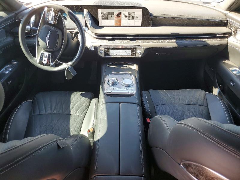 2023 Genesis G90 VIN KMTFC4SD0PU030239 COPART salvage auction — FRONT END, Salvage Title, sold $22,300 on 2026-10-06 (photo 8)