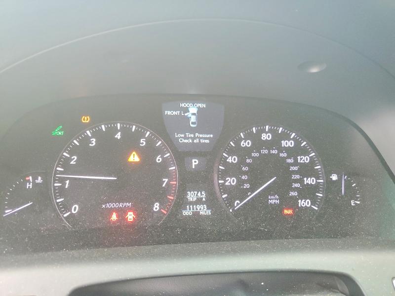 2009 Lexus Ls VIN JTHDL46F695000840 COPART salvage auction — REAR END, NJ - CERT OF TITLE-SALVAGE, sold $875 on 2026-07-28 (photo 9)
