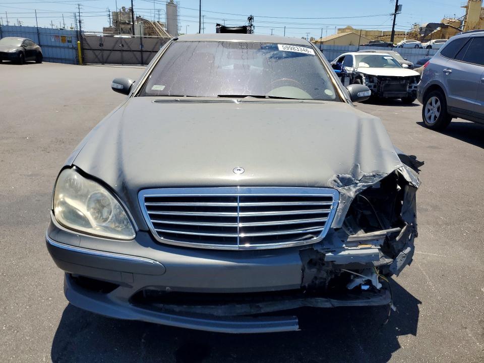 2004 Mercedes-benz S class VIN WDBNG70J14A412803 COPART salvage auction — FRONT END, Ca - Salvage Certificate, sold $375 on 2026-07-27 (photo 5)