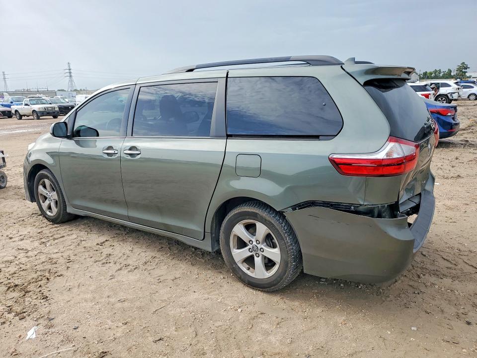 2019 Toyota Sienna VIN 5TDKZ3DC6KS981830 COPART salvage auction — REAR END, Tx - Salvage Vehicle Title, sold $4,600 on 2026-07-28 (photo 2)
