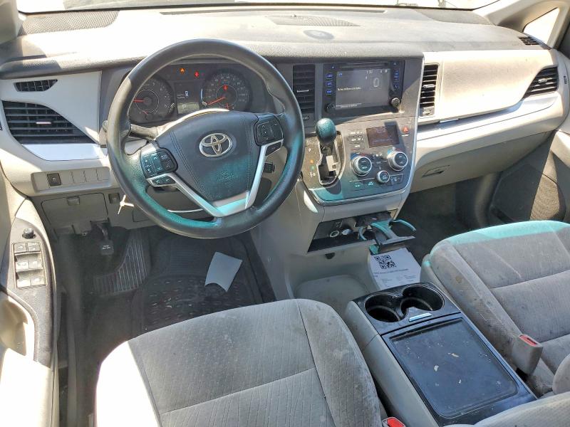 2017 Toyota Sienna VIN 5TDKZ3DC4HS836245 COPART salvage auction — REAR END, Ca - Salvage Certificate, sold $3,450 on 2026-07-24 (photo 8)