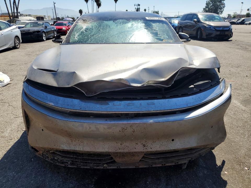 2023 Lucid Air VIN 50EA1TEA8PA001076 COPART salvage auction — FRONT END, Salvage Title, sold $5,500 on 2026-10-02 (photo 5)