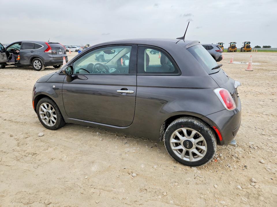 2017 Fiat 500 VIN 3C3CFFKR0HT700114 COPART salvage auction — MECHANICAL, TX - CERTIFICATE OF TITLE, sold $1,300 on 2026-08-06 (photo 2)