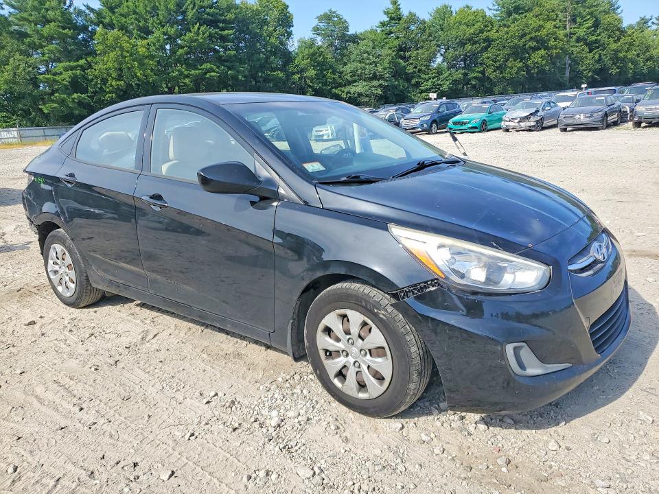 2016 Hyundai Accent VIN KMHCT4AE2GU102582 COPART salvage auction — REAR END, Ma - Cert Of Title-Reconstrctd Coll, sold $725 on 2026-07-27 (photo 4)