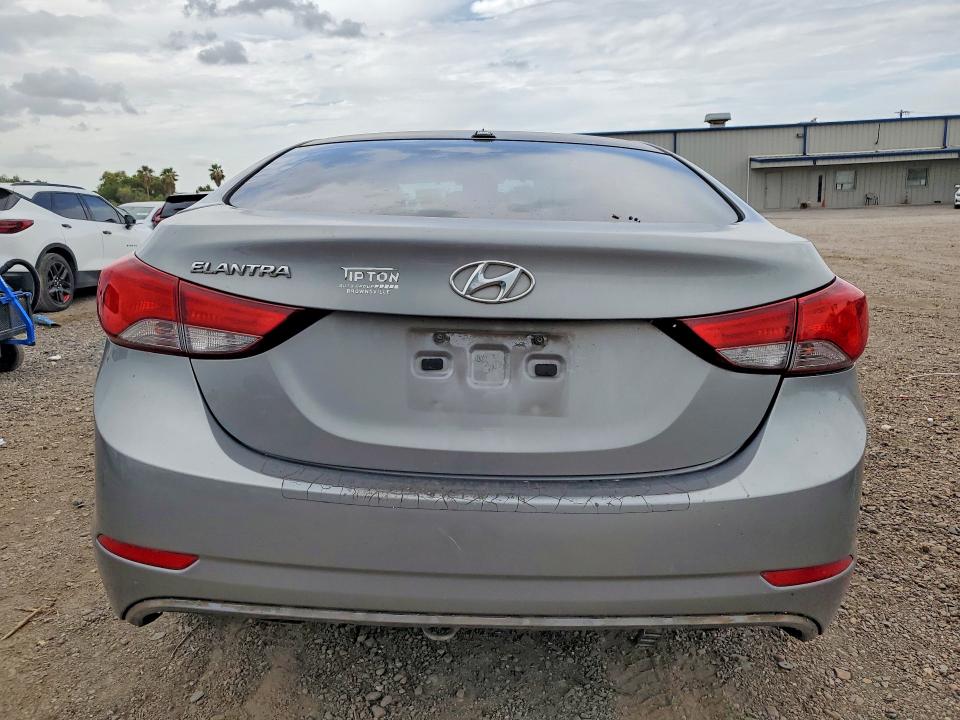 2015 Hyundai Elantra VIN KMHDH4AE6FU280046 COPART salvage auction — FRONT END, TX - SALVAGE VEHICLE TITLE (P), sold $400 on 2026-07-15 (photo 6)
