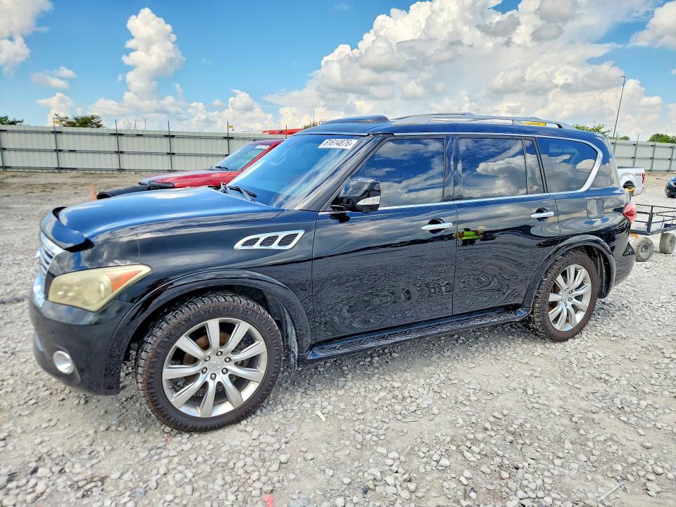 2012 Infiniti Qx56 VIN JN8AZ2NE3C9022718 COPART salvage auction — MINOR DENT/SCRATCHES, IL - CERTIFICATE OF TITLE, sold $1,200 on 2026-07-23 (photo 1)