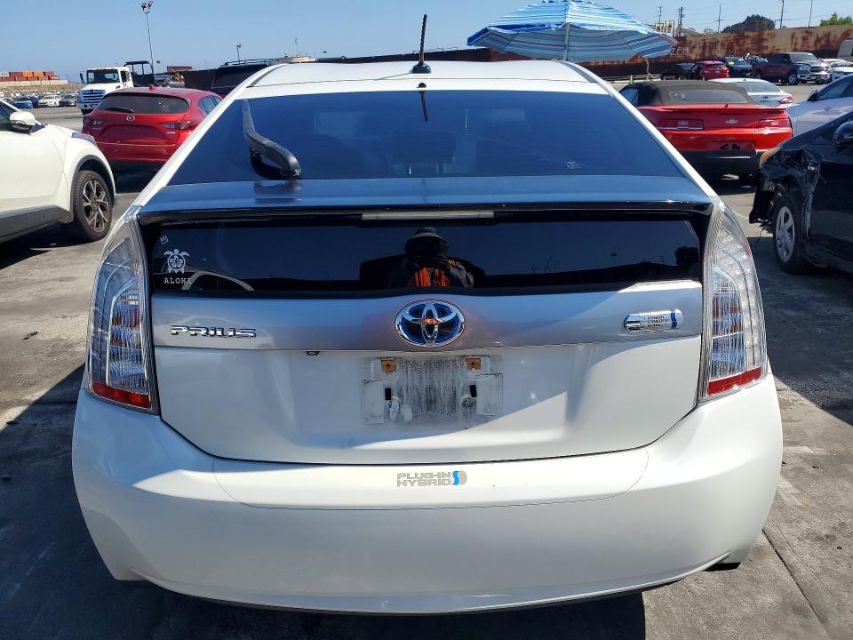 2012 Toyota Prius plug-in VIN JTDKN3DP2C3029540 COPART salvage auction — FRONT END, Ca - Salvage Certificate, sold $200 on 2026-07-29 (photo 6)