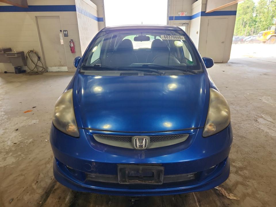 2007 Honda Fit VIN JHMGD38697S036814 COPART salvage auction — SIDE, VA - CERT OF TITLE - SALVAGE, sold $625 on 2026-07-24 (photo 5)