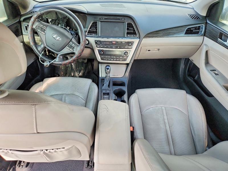 2017 Hyundai Sonata VIN KMHE34L16HA056583 COPART salvage auction — UNDERCARRIAGE, TX - SALVAGE VEHICLE TITLE (P), sold $70 on 2026-07-16 (photo 8)