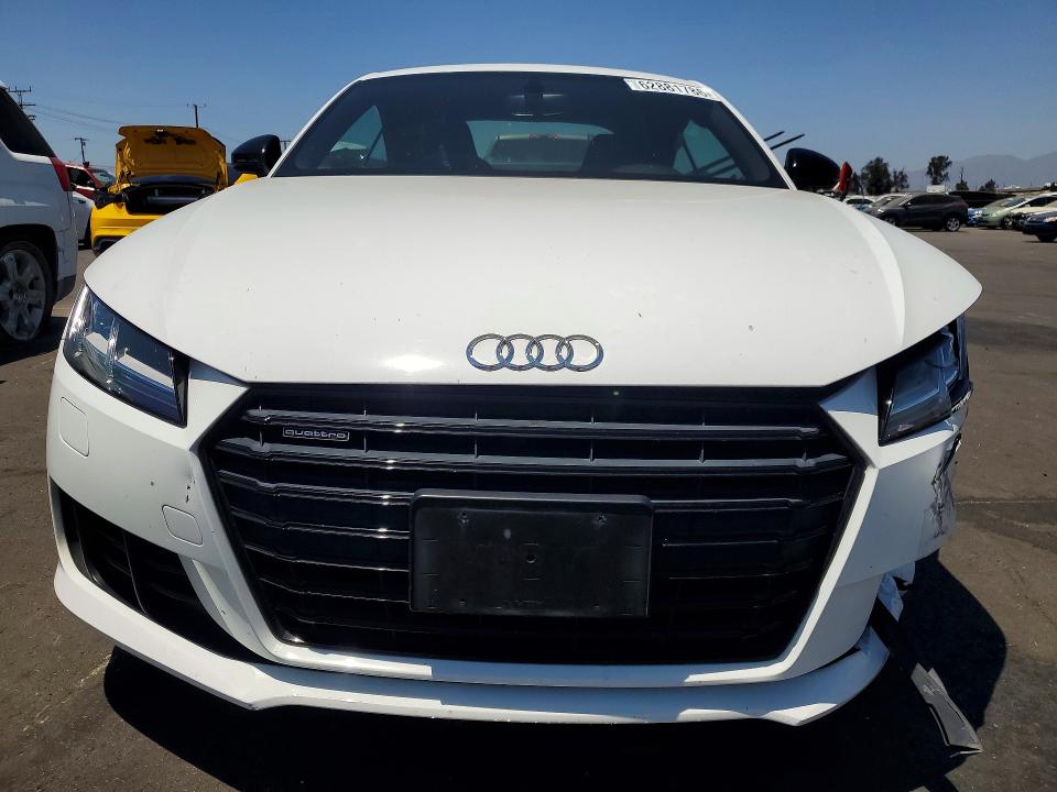 2017 Audi Tt VIN TRUC5AFV5H1007240 COPART salvage auction — FRONT END, Ca - Salvage Certificate, sold $8,400 on 2026-08-10 (photo 5)