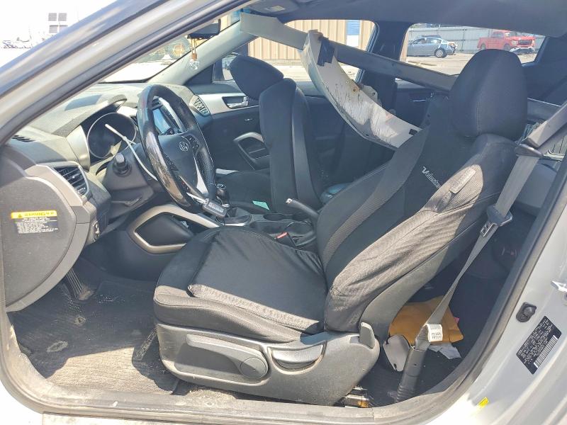 2013 Hyundai Veloster VIN KMHTC6AD2DU128887 COPART salvage auction — FRONT END, Oh - Cert Of Title-Salvage, sold $450 on 2026-07-17 (photo 7)