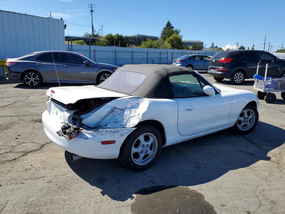 1999 Mazda Mx-5 VIN JM1NB353XX0124629 COPART salvage auction — REAR END, Ca - Salvage Certificate, sold $825 on 2026-07-31 (photo 3)
