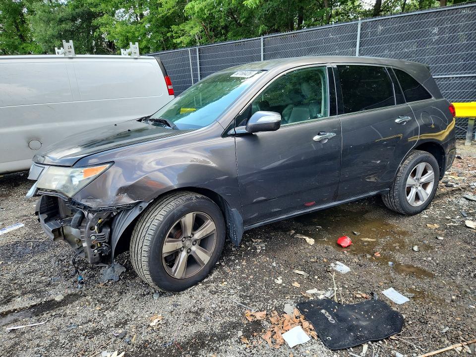 2012 Acura Mdx VIN 2HNYD2H3XCH540063 COPART salvage auction — FRONT END, Md - Cert Of Salvage > 75% Damage, sold $400 on 2026-07-31 (photo 1)