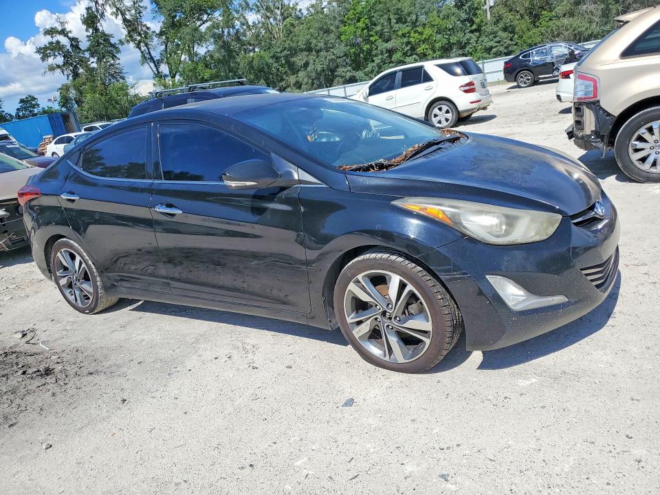 2016 Hyundai Elantra VIN KMHDH4AEXGU607498 COPART salvage auction — MINOR DENT/SCRATCHES, FL - CERTIFICATE OF TITLE, sold $700 on 2026-07-17 (photo 4)