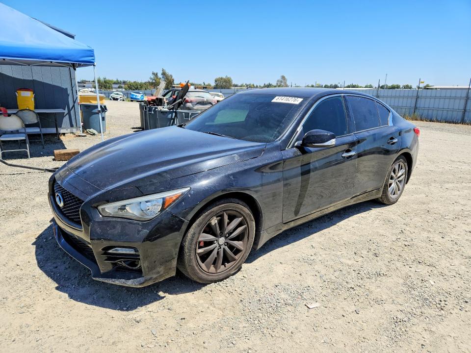 2016 Infiniti Q50 VIN JN1EV7AP3GM305994 COPART salvage auction — FRONT END, CA - SALVAGE CERTIFICATE, sold $625 on 2026-07-23 (photo 1)