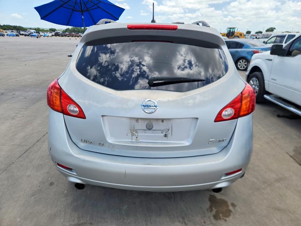 2009 Nissan Murano VIN JN8AZ18W49W101209 COPART salvage auction — FRONT END, TX - SALVAGE VEHICLE TITLE (P), sold $150 on 2026-07-27 (photo 6)