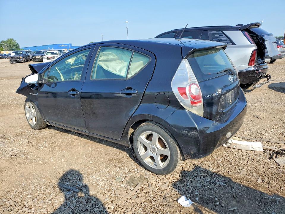 2012 Toyota Prius c VIN JTDKDTB35C1508484 COPART salvage auction — FRONT END, Mi - Certificate Of Title, sold $500 on 2026-07-31 (photo 2)
