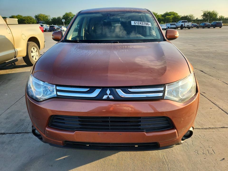 2014 Mitsubishi Outlander VIN JA4JZ4AX8EZ018787 COPART salvage auction — HAIL, Tx - Certificate Of Title, sold $700 on 2026-07-27 (photo 5)