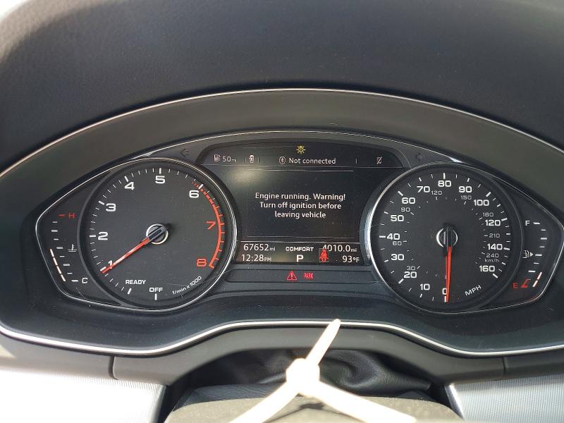 2020 Audi Q5 VIN WA1ANAFY3L2083838 COPART salvage auction — FRONT END, Tn - Salvage Certificate, sold $8,800 on 2026-08-27 (photo 9)