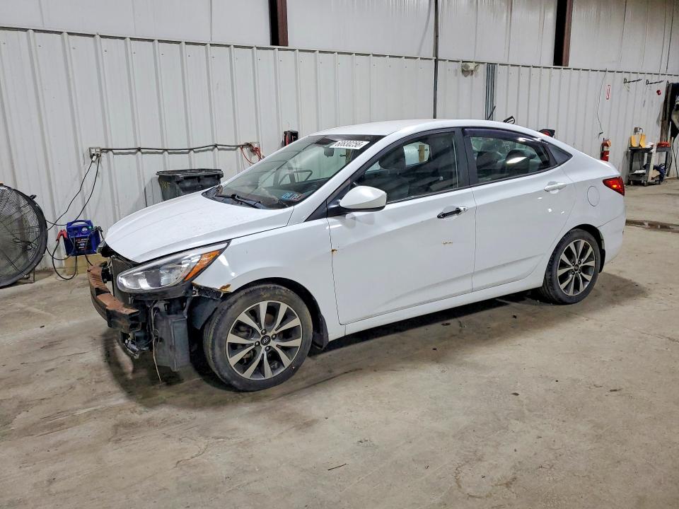 2017 Hyundai Accent VIN KMHCT4AE8HU253931 COPART salvage auction — FRONT END, Pa - Cert Of Title, sold $425 on 2026-07-29 (photo 1)