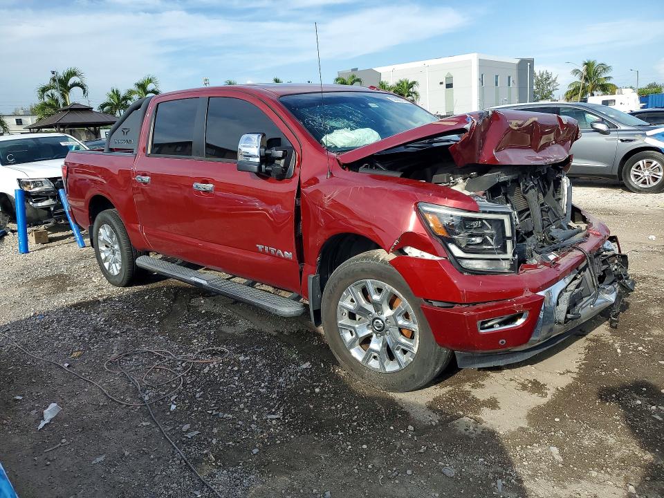 2021 Nissan TITAN VIN 1N6AA1ED6MN501256 COPART salvage auction — FRONT END, Fl - Cert Of Title Slvg Rebuildable, sold $7,900 on 2026-07-27 (photo 4)