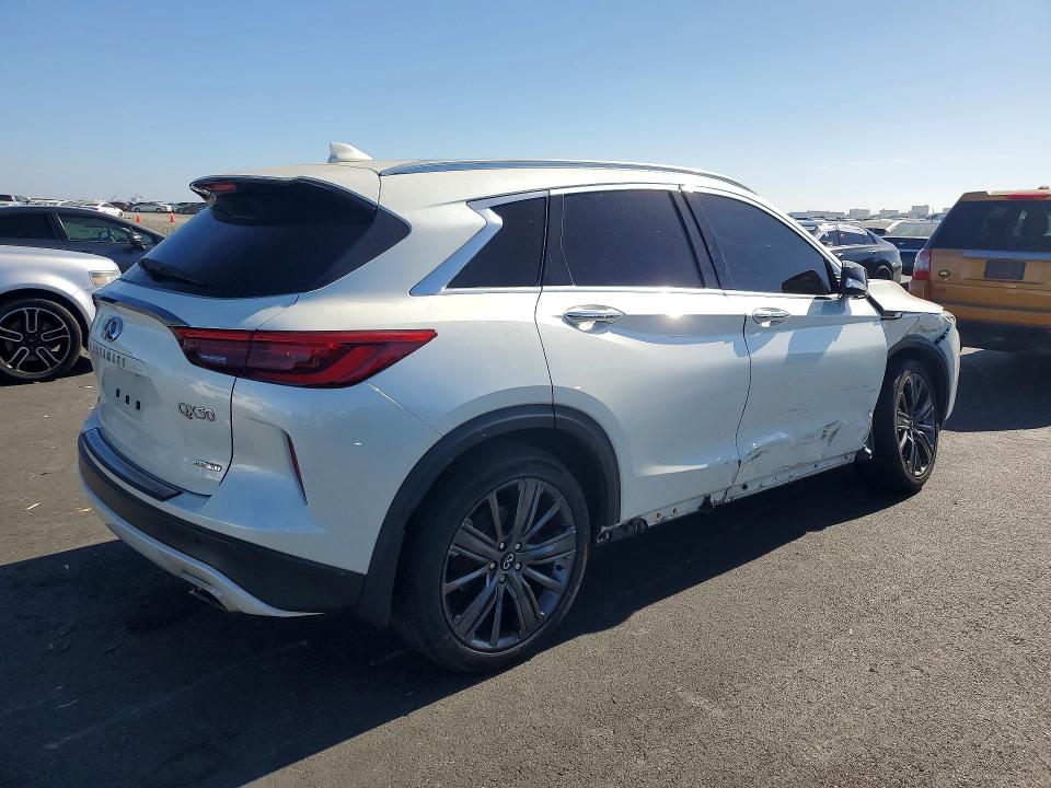 2020 Infiniti Qx50 VIN 3PCAJ5M38LF108956 COPART salvage auction — FRONT END, Ca - Salvage Certificate, sold $70 on 2026-07-29 (photo 3)