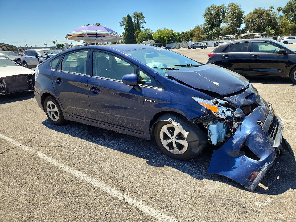 2013 Toyota Prius VIN JTDKN3DU2D1658038 COPART salvage auction — FRONT END, Ca - Salvage Certificate, sold $550 on 2026-07-14 (photo 4)