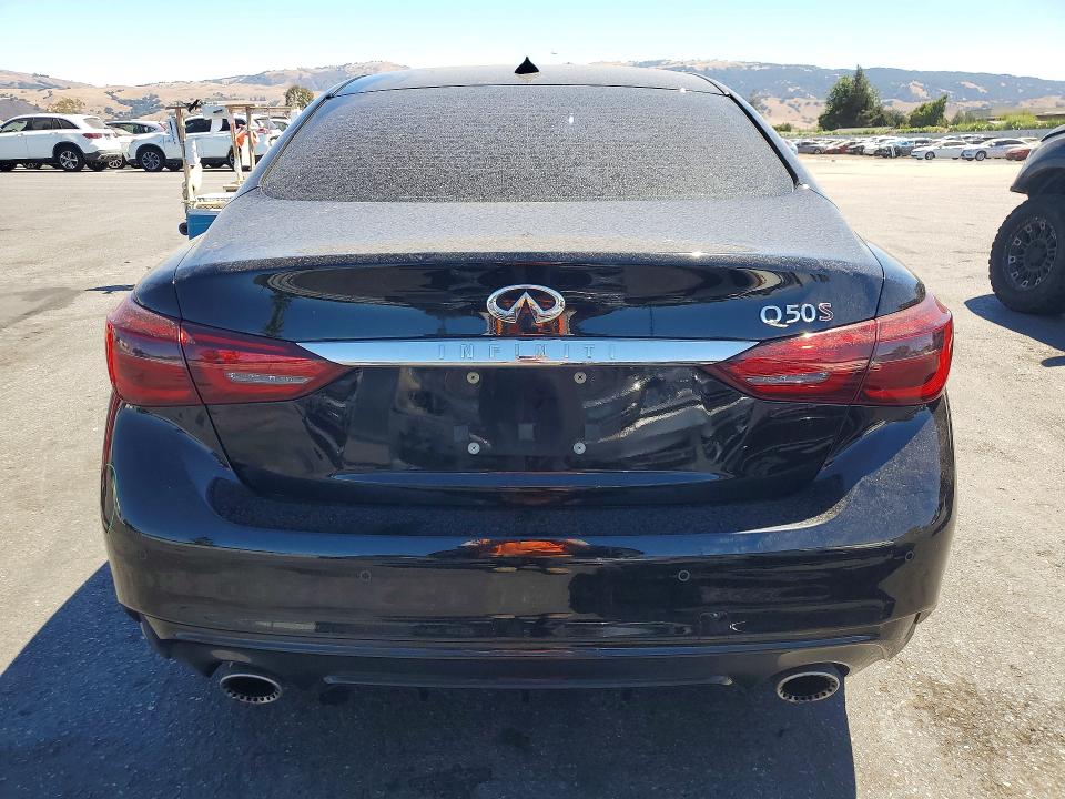 2018 Infiniti Q50 VIN JN1FV7AP2JM460161 COPART salvage auction — FRONT END, Ca - Salvage Certificate, sold $90 on 2026-07-28 (photo 6)