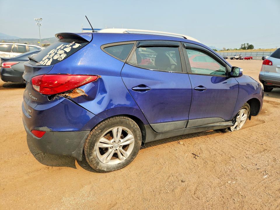 2013 Hyundai Tucson VIN KM8JUCAC0DU563577 COPART salvage auction — UNDERCARRIAGE, Co - Dis/Dlr/Exp Only Clean Title, sold $1,250 on 2026-07-20 (photo 3)