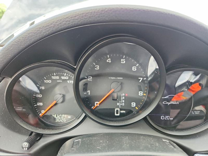 2014 Porsche Cayman VIN WP0AA2A86EK173437 COPART salvage auction — REAR END, OH - CERT OF TITLE-SALVAGE, sold $7,700 on 2026-07-24 (photo 9)