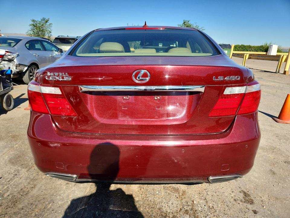 2007 Lexus Ls 460 VIN JTHBL46F875040275 COPART salvage auction — FRONT END, NM - CERTIFICATE OF TITLE (P), sold $250 on 2026-07-21 (photo 6)