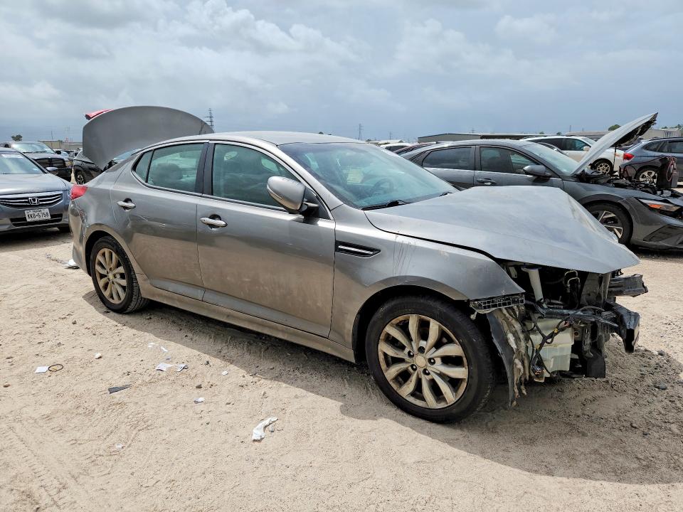 2015 Kia Optima VIN 5XXGN4A74FG510958 COPART salvage auction — FRONT END, Tx - Bonded Rebuilt Salvage, sold $550 on 2026-07-17 (photo 4)