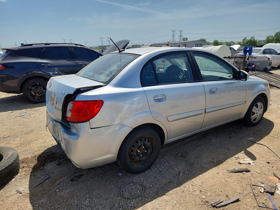 2010 Kia Rio VIN KNADH4A34A6682855 COPART salvage auction — REAR END, Il - Salvage Certificate, sold $225 on 2026-07-28 (photo 3)