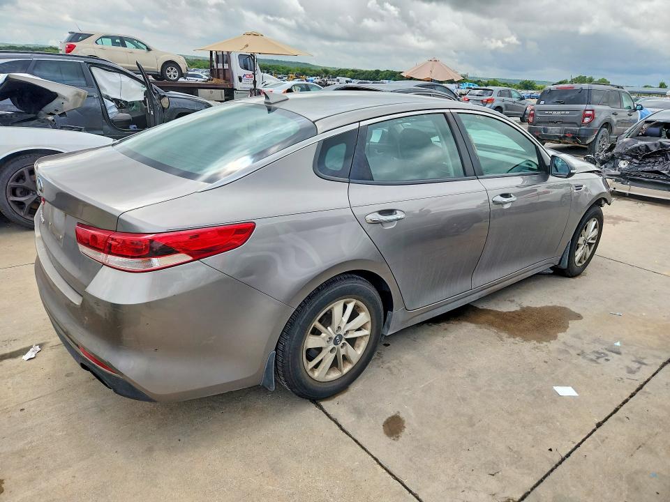 2016 Kia Optima VIN 5XXGT4L32GG009570 COPART salvage auction — FRONT END, Tx - Certificate Of Title, sold $550 on 2026-07-20 (photo 3)