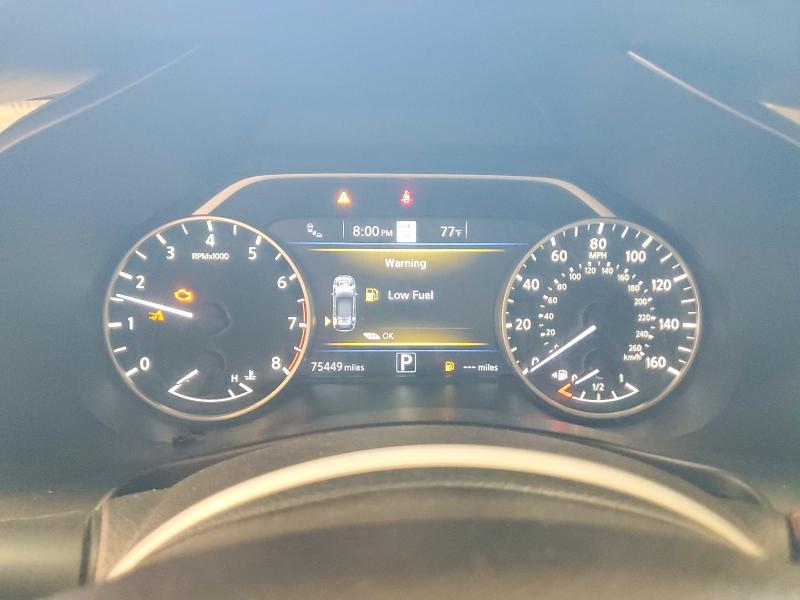 2019 Nissan Murano VIN 5N1AZ2MS5KN135770 COPART salvage auction — FRONT END, Pa - Certificate Of Salvage, sold $3,050 on 2026-07-30 (photo 9)