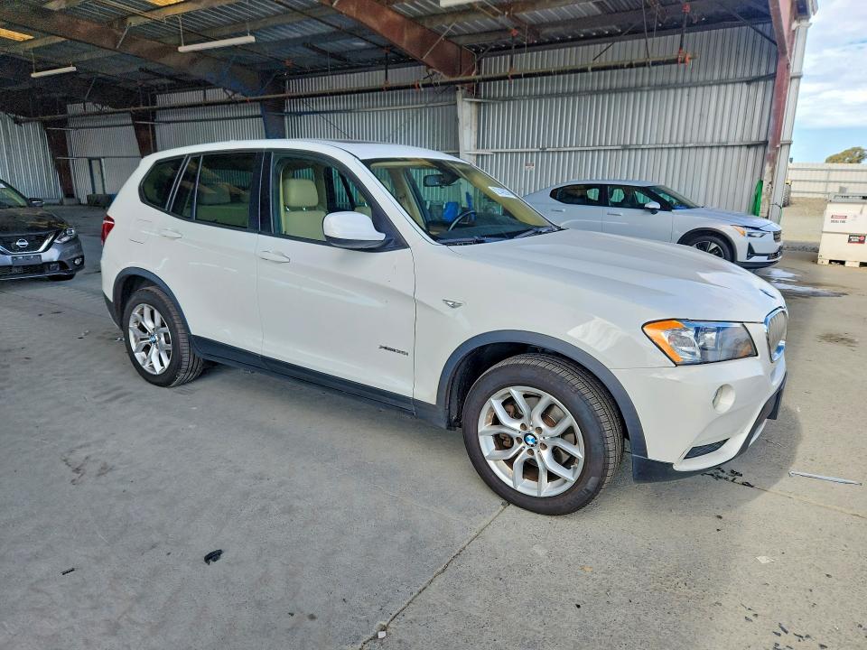 2013 BMW X3 VIN 5UXWX7C5XDL979583 COPART salvage auction — FRONT END, Ca - Salvage Certificate, sold $550 on 2026-07-30 (photo 4)