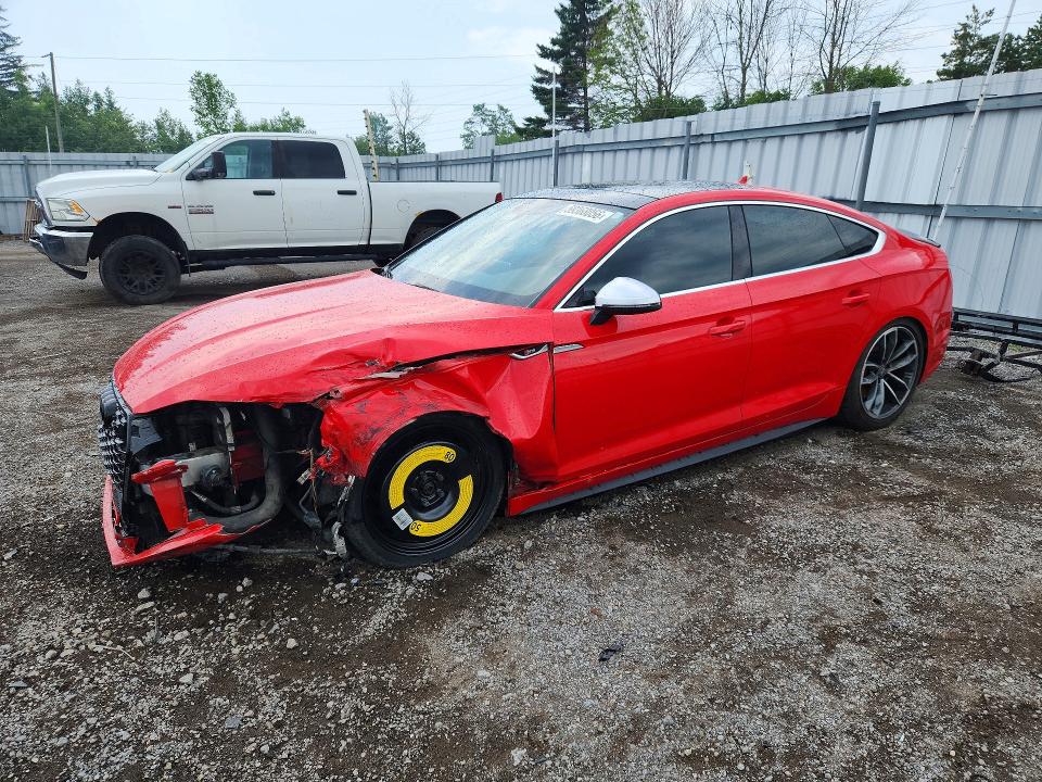2018 Audi S5 VIN WAUB4CF53JA005235 — COPART salvage auction photo
