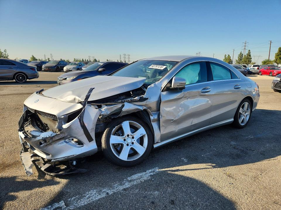 2017 Mercedes-benz Cla-klasse VIN WDDSJ4GB7HN498920 COPART salvage auction — FRONT END, Ca - Salvage Certificate, sold $1,300 on 2026-07-23 (photo 1)