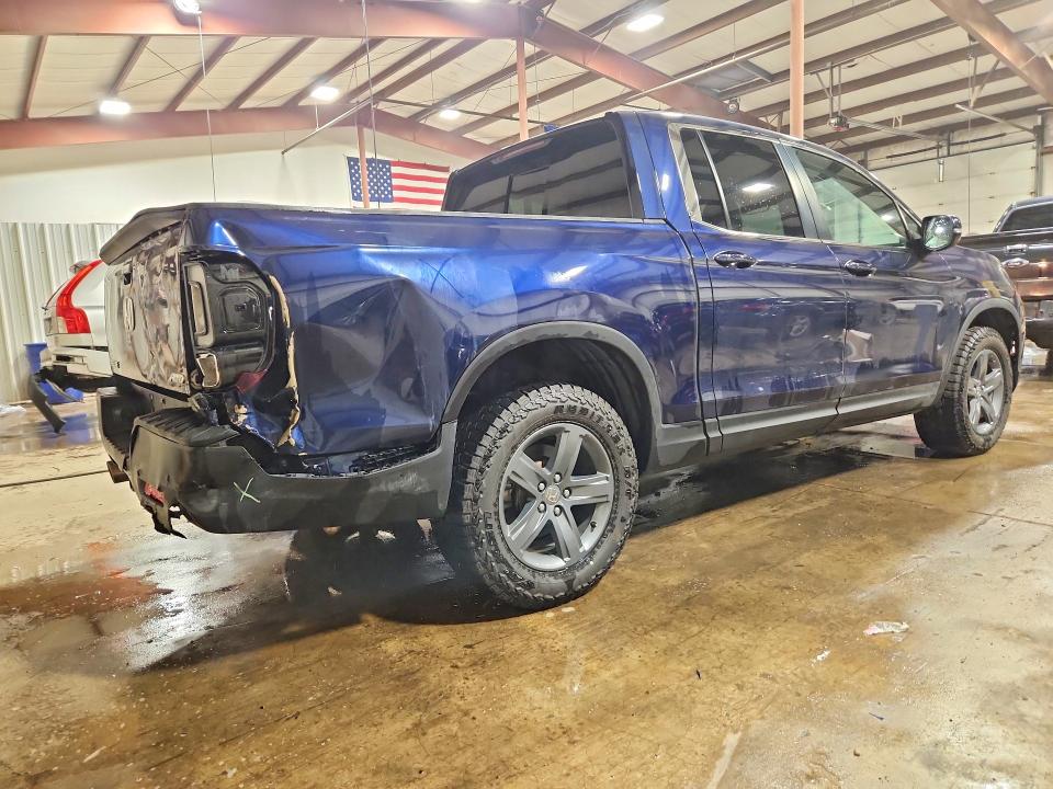 2021 Honda Ridgeline VIN 5FPYK3F59MB012874 COPART salvage auction — REAR END, PA - CERTIFICATE OF SALVAGE, sold $7,100 on 2026-07-28 (photo 3)