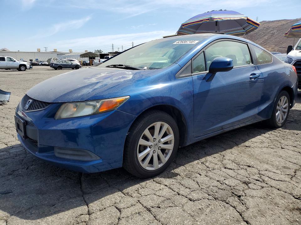 2012 Honda Civic VIN 2HGFG3B83CH554595 COPART salvage auction — MINOR DENT/SCRATCHES, Ca - Dis/Dlr/Exp Only Clean Title, sold $1,150 on 2026-08-01 (photo 1)
