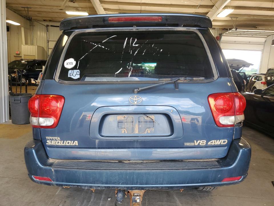 2006 Toyota Sequoia VIN 5TDBT48A36S268325 COPART salvage auction — FRONT END, MN - CERTIFICATE OF TITLE, sold $250 on 2026-07-09 (photo 6)