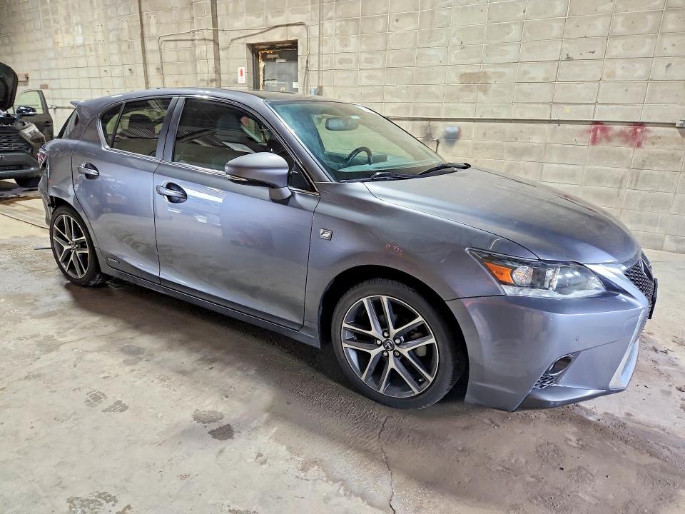 2017 Lexus Ct VIN JTHKD5BH5H2295463 COPART salvage auction — REAR END, Mn - Cert Of Title-Salvage, sold $7,400 on 2026-08-11 (photo 4)