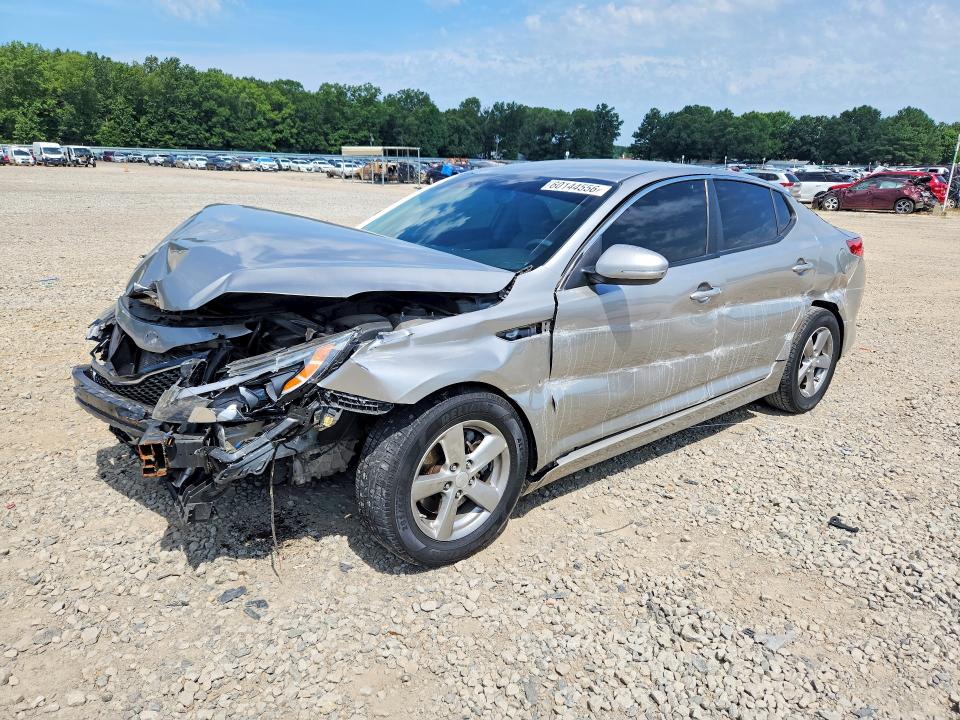2015 Kia Optima VIN 5XXGM4A72FG477641 COPART salvage auction — FRONT END, Ar - Cert Of Title-Salvage, sold $450 on 2026-07-27 (photo 1)