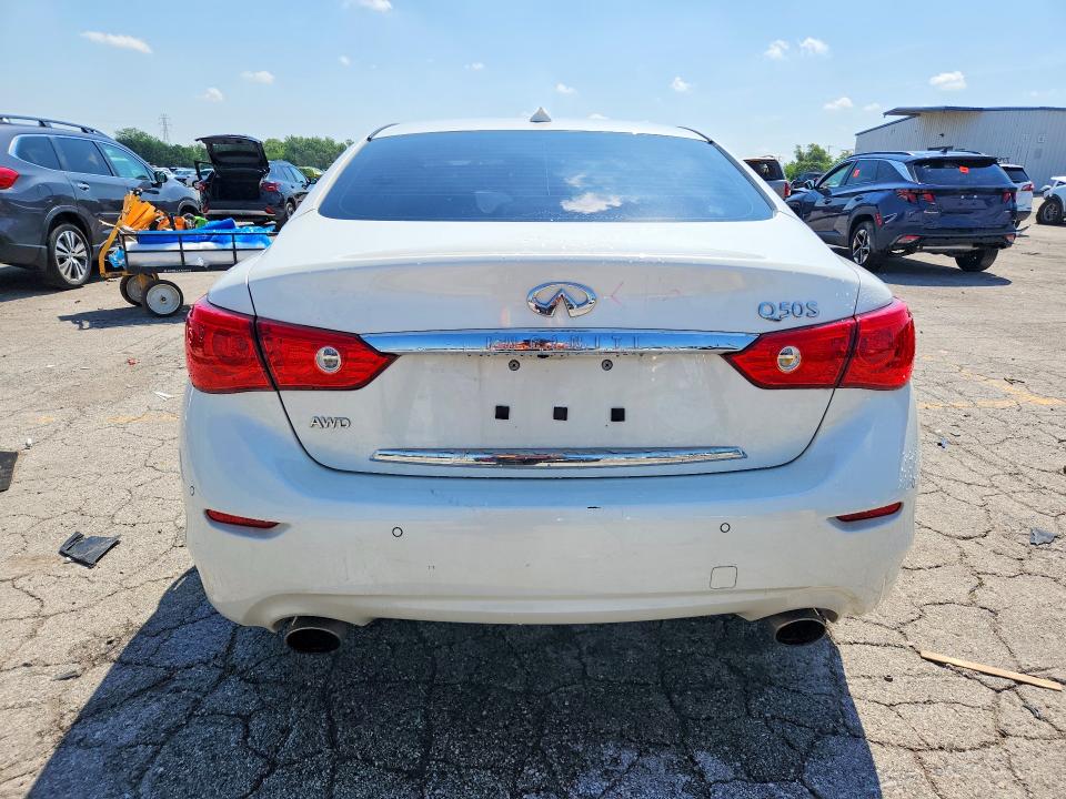 2017 Infiniti Q50 VIN JN1EV7AR0HM832376 COPART salvage auction — VANDALISM, Salvage Title, sold $8,400 on 2026-09-02 (photo 6)