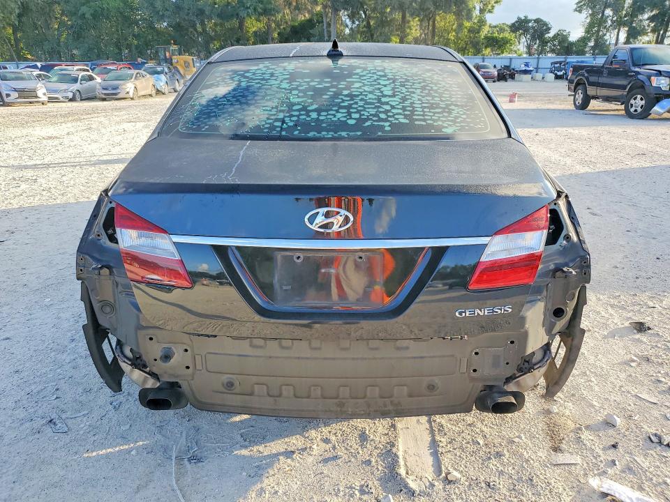 2013 Hyundai Genesis VIN KMHGC4DD5DU246515 COPART salvage auction — REAR END, Fl - Cert Of Title Slvg Rebuildable, sold $375 on 2026-07-21 (photo 6)