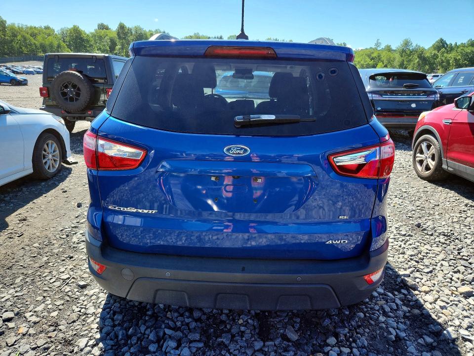 2019 Ford Ecosport VIN MAJ6S3GL0KC266129 COPART salvage auction — FRONT END, Pa - Certificate Of Salvage, sold $1,300 on 2026-07-22 (photo 6)