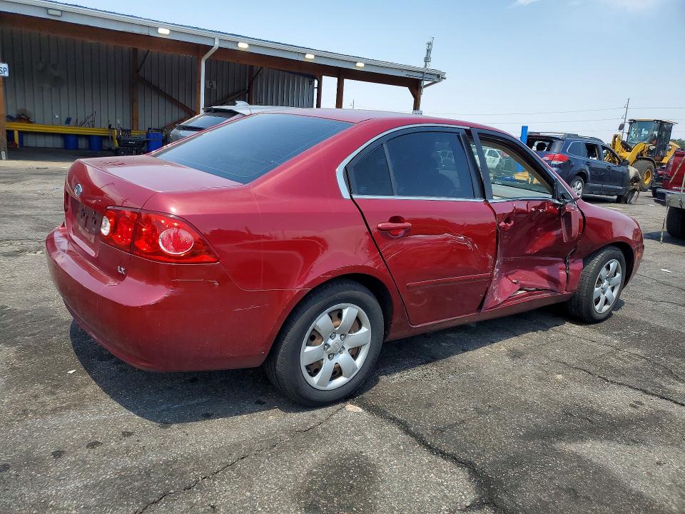 2007 Kia Optima VIN KNAGE123875137596 COPART salvage auction — SIDE, CO - PUBLIC - SALVAGE TITLE (P), sold $475 on 2026-07-14 (photo 3)