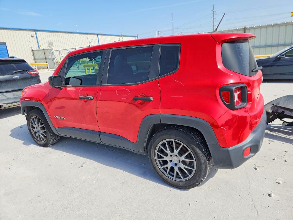 2017 Jeep Renegade VIN ZACCJAAB5HPF31233 COPART salvage auction — FRONT END, TX - SALVAGE VEHICLE TITLE (P), sold $2,000 on 2026-07-24 (photo 2)