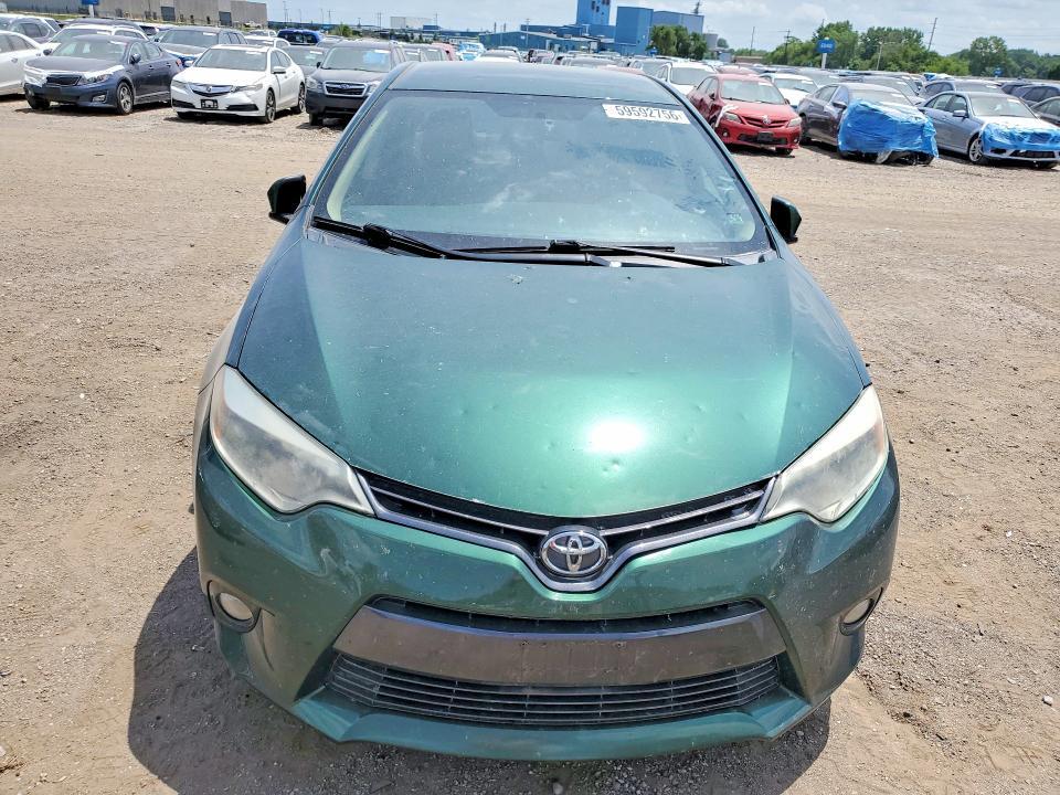 2015 Toyota Corolla VIN 5YFBPRHE4FP184091 COPART salvage auction — HAIL, Ia - Cert Of Title-Salvage Title, sold $80 on 2026-07-24 (photo 5)